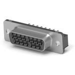 5747141-2, D-Sub Standard Connectors 15P RCPT ACT PIN/MS MED INSERT