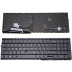 Клавиатура для ноутбука HP Elitebook 850 855 G7 G8 черная с подсветкой и указателем