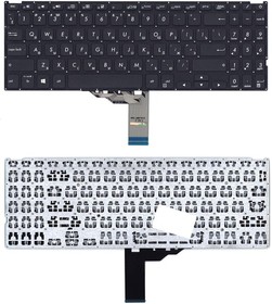 Фото 1/2 Клавиатура для ноутбука Asus Pro P3540, X545 черная с подсветкой