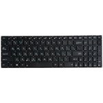 Клавиатура для ноутбука Asus K56 черная без рамки, плоский Enter