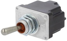 Фото 1/3 2TL1-2, TL Series Two Pole Toggle Switch - Off-On operation - 15A - Screw terminals - Mil PN: MS24524-22