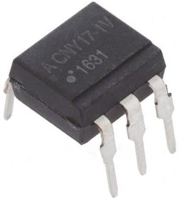 Фото 1/2 CNY17-1-060E, Transistor Output Optocouplers 5000 Vrms 0.3mA