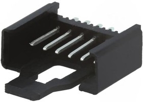 Фото 1/2 2,5 MSF 06, Pin Header, с защелкой, Wire-to-Board, 2.5 мм, 1 ряд(-ов), 6 контакт(-ов), Сквозное Отверстие