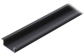 V3210021, Профиль для LED модулей, встраиваемый, черный, L 1м, алюминий