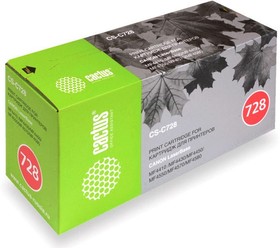 Фото 1/10 Картридж Cactus CS-C728S, 728, черный / CS-C728S
