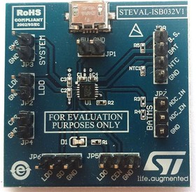 Фото 1/2 STEVAL-ISB032V1, Power Management IC Development Tools Li-Ion battery charger evaluation board based on STNS01