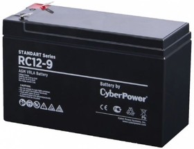 Фото 1/7 Батарея SS CyberPower RC 12-9 / 12 В 9 Ач Battery CyberPower Standart series RC 12-9 / 12V 9 Ah
