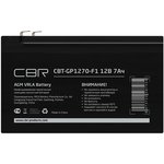 CBR Аккумуляторная VRLA батарея CBT-GP1270-F1 (12В 7Ач), клеммы F1