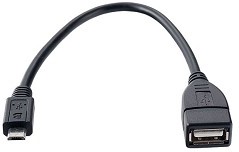 Фото 1/2 PERFEO Кабель USB2.0 A розетка - Micro USB вилка (OTG), длина 0,2 м. (U4202)