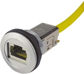 Фото 1/2 09454521513, Гнездо RJ45 22мм IP20 -25-70°C dотв -22,3мм Дл.провода 3м