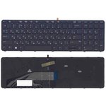 Клавиатура для ноутбука HP ProBook 450 G3 455 G3 черная с подсветкой