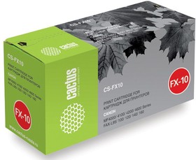 Фото 1/10 Картридж Cactus CS-FX10S, FX-10, черный / CS-FX10S