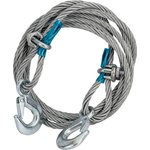 902769, Трос буксир.стальн.витой 7т 4м 12мм (2 крюка) в пакете