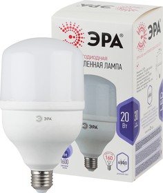 Фото 1/6 Лампа светодиодная ЭРА STD LED POWER T80-20W-6500-E27 E27 / Е27 20Вт колокол холодный дневной свет Б0027011