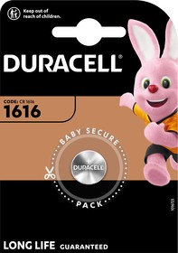 Батарейки Duracell 5007992 1616-1BL литиевая 3v 1шт.