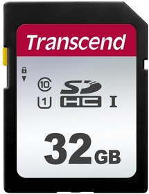 Фото 1/10 Карта памяти Transcend 300S SDHC 32Gb UHS-I Cl10, TS32GSDC300S