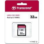 Карта памяти Transcend 300S SDHC 32Gb UHS-I Cl10, TS32GSDC300S