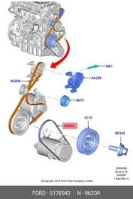 5170043, Ремень приводной компрессора кондиционера| 4PK914 \FORD Galaxy III/Mondeo/S-Max II