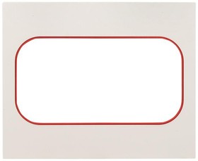 Фото 1/8 Рамка для розетки 2-м Стокгольм бел. с линией цвета красн. PROxima EKF EYM-G-304-20