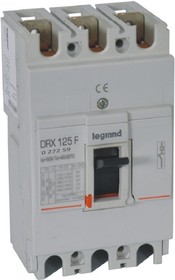 Фото 1/2 Legrand DRX125 термомагнитный 80A 3П 36KA