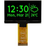 MCOT128064H1V-GM, 2.42in Green Passive matrix OLED Display 128 x 64pixels TAB ...