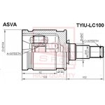 tyiu-lc100, Шрус внутренний 30x47x30 TOYOTA LC100 1998-2007