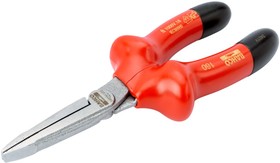 Фото 1/2 2421V-160 Nose pliers, 160 mm Overall, Straight Tip, VDE/1000V, 49mm Jaw