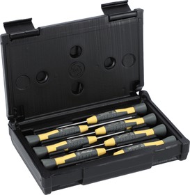 801-7ESD, Phillips; Slotted Precision Screwdriver Set, 7-Piece, ESD-Safe