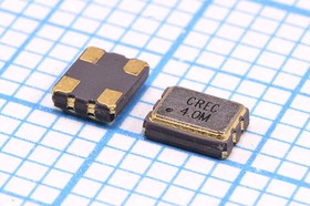 Генератор кварцевый 4МГц, SMD 3.2x2.5мм, выход CMOS, 3.3В, 50ppm/-40~85C; №TRI гк 4000 \\SMD03225C4\CM\ 3,3В\OMC\CREC