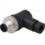 SM12-CRP-B5Q-1B7, Вилка, M12, PIN 5, "папа", код B-Profibus, на провод, IP65/IP67