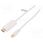 CV0123, Кабель, DisplayPort1.2, вилка HDMI, вилка mini DisplayPort, 2м