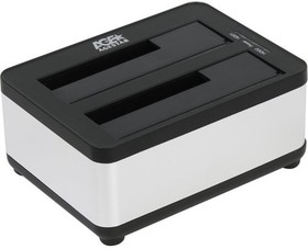AgeStar 3UBT8 (SILVER) Док станция для HDD 2.5"/3.5" SATA clone, USB3.0, пластик+алюминий, серебристый,