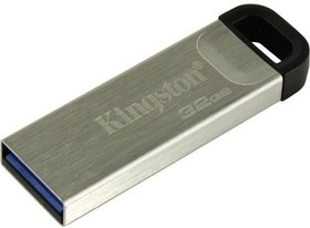 Фото 1/10 Флеш-память Kingston DataTraveler Kyson, USB 3.2 G1, сереб, DTKN/32GB