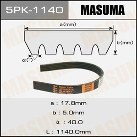 5PK-1140, Ремень поликлиновой 5PK1140 Masuma