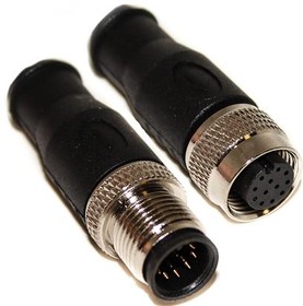Фото 1/2 BU-1404940, Straight Male M12 to Female M12 Sensor Actuator Cable, 5m