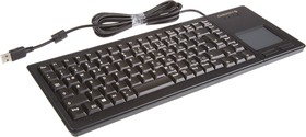 Фото 1/2 G84-5500LUMDE-2, Wired USB Compact Touchpad Keyboard, QWERTZ, Black