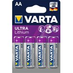 Батарейка VARTA Ultra Lithium LR06/AA BL4 6106301404