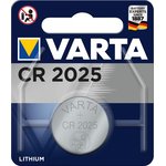 Батарейка VARTA Lithium CR2025 , шт в блистере=1 6025101401