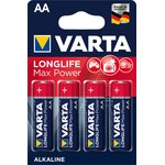 Батарейка VARTA Longlife Max Power LR06/AA , шт. в блистере-4 4706101404