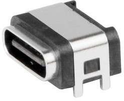 217176-0001, USB Connector, USB-C 2.0 Receptacle, Right Angle, 6 Poles
