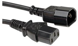 356.120, IEC Device Cable IEC 60320 C14 - IEC 60320 C13 1m Black