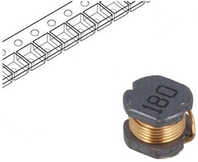 Фото 1/2 TCK-046, Power Inductors - SMD Product Type: EMC Chokes; Package Style: N/A; Output Power (W): 18 H 20%; Input Voltage: N/A; Output 1 (Vdc):