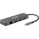DUB-2334, 4 Port USB 1.1, USB 2.0, USB 3.0 USB C USB C Hub, USB Bus Powered ...