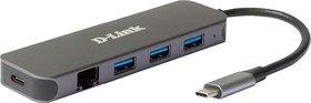 DUB-2334, 4 Port USB 1.1, USB 2.0, USB 3.0 USB C USB C Hub, USB Bus Powered, 118 x 35 x 13.5mm