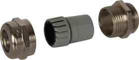 C5212105, -TEC Series Silver Stainless Steel Cable Gland, M12 Thread, 3.5mm Min, 6.5mm Max, IP68