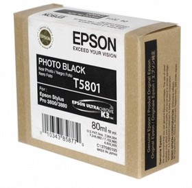 Фото 1/2 Epson T5801 (C13T580100), Струйные картриджи