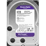 Жесткий диск WD SATA-III 6TB WD64PURZ Surveillance Purple (5400rpm) 256Mb 3.5"
