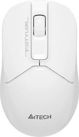 Фото 1/10 Мышь беспроводная A4TECH Fstyler FG12S, радио, оптическая, USB, 1200dpi, белый