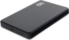 Фото 1/6 AgeStar 3UB2P2 USB 3.0 Внешний корпус 2.5" SATAIII HDD/SSD AgeStar 3UB2P2 (BLACK) пластик, чёрный. UASP