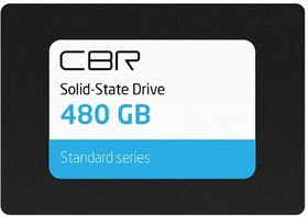 Фото 1/4 CBR SSD-480GB-2.5-ST21, Внутренний SSD-накопитель, серия "Standard", 480 GB, 2.5", SATA III 6 Gbit/s, Phison PS3111-S11, 3D TLC NAND, R/W sp